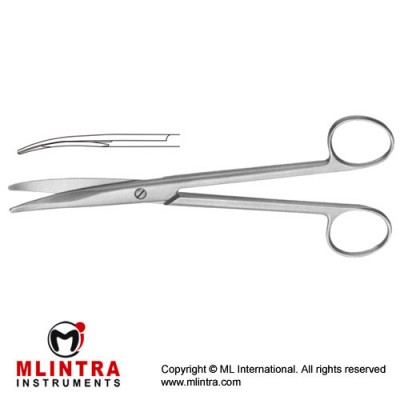 Mayo Dissecting Scissor Curved - With Chamfered Blades Stainless Steel, 19 cm - 7 1/2"